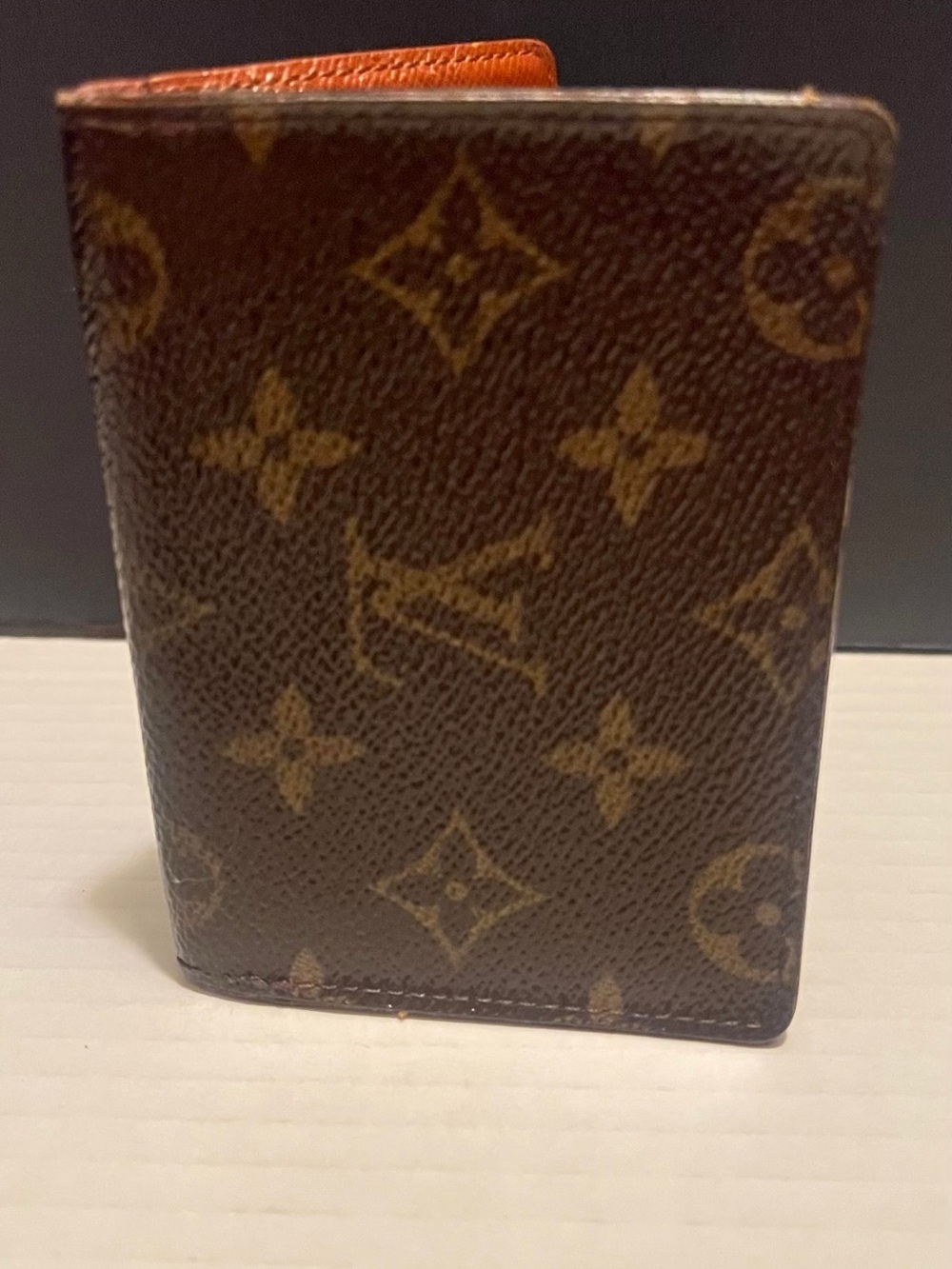 Vintage Unisex Louis Vuitton Monogram coated canvas Bifold Wallet Card Holder